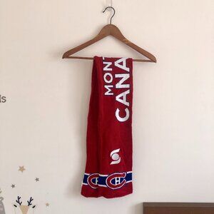 Montreal Canadiens Habs Scarf Acrylic Red NHL Hockey Scotia Bank Winter 50.5"